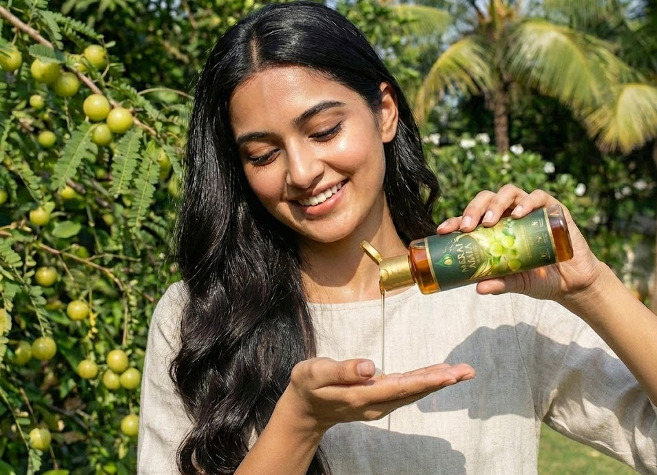 MERAJ Amla & Coconut Herbal Hair Oil – For Intense Growth & Shine